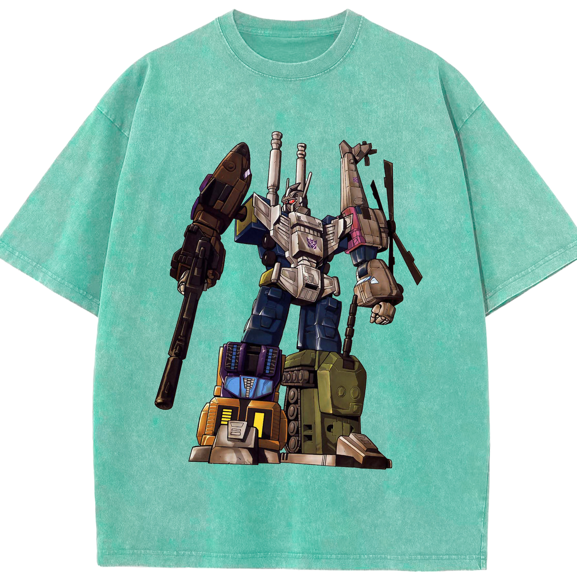 （画像用）  綿100% ヴィンテージ風 半袖Tシャツ（フロントプリント）